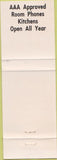 Matchbook Cover - Buena Vista Motel Asheville NC