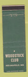 Matchbook Cover - Woodstock Club Indianapolis IN