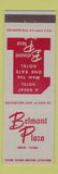 Matchbook Cover - Belmont Plaza Hotel New York City
