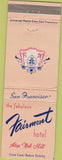 Matchbook Cover - Fairmont Hotel San Francisco CA