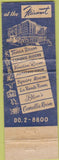 Matchbook Cover - Fairmont Hotel San Francisco CA