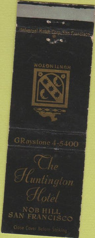 Matchbook Cover - Huntington Hotel San Francisco CA