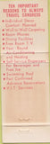 Matchbook Cover - Congress Inn Homestead FL