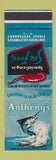 Matchbook Cover - Anthony's Fish Grotto San Diego La Mesa La Jolla CA