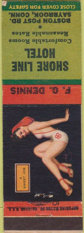 Matchbook Cover - Shore Line Hotel Saybrook CT pinup