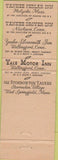 Matchbook Cover - Silversmith Inn Wallingford CT