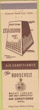Matchbook Cover - Roosevelt Hotel Waco TX