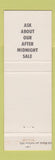 Matchbook Cover - Arcus Brothers Bloomington PA girlie dog