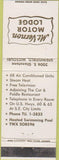 Matchbook Cover - Mount Vernon Motor Lodge Springfield MO