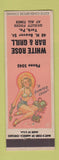 Matchbook Cover - White Rose Bar Grill York PA pinup