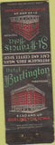 Matchbook Cover - Hotel Burlington IA St Joseph MO