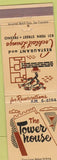 Matchbook Cover - The Tower House Restaurant Fresno CA