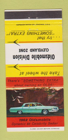 Matchbook Cover - 1962 Oldsmobile Dynamic 88 Cleveland OH Zone 30 Strike