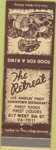 Matchbook Cover - The Retreat Los Angeles CA