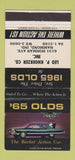 Matchbook Cover - 1965 Oldsmobile Leo Knoerzer Hammond IN  30 Strike