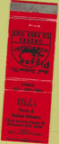 Matchbook Cover - Melo's Pizza Pleasant Hill CA