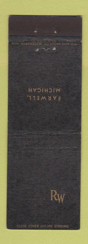 Matchbook Cover - Rockwood Inn Farwell MI