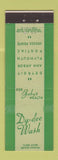 Matchbook Cover - Dy Dee Wash Detroit Ann Arbor Plymouth Pontiac MI WEAR