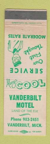 Matchbook Cover - Vanderbilt Motel MI