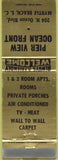 Matchbook Cover - Pier View Ocean Front Myrtle Beach SC