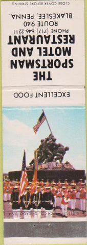 Matchbook Cover - Sportsman Motel Restaurant Blakeslee PA