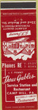 Matchbook Cover - Three Gables Camp Hill PA