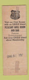 Matchbook Cover - Eagles Club Pontiac MI ADVANCE WEAR