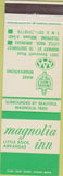 Matchbook Cover - Magnolia Inn Little Rock AR