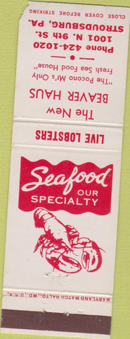 Matchbook Cover - New Beaver Haus Stroudsburg PA