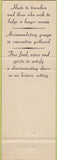 Matchbook Cover - High Point Inn Mount Pocono PA