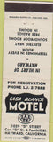 Matchbook Cover - Casa Blanca Motel Hayward CA
