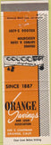 Matchbook Cover - Orange Savings Bank Orange CA