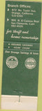 Matchbook Cover - Orange Savings Bank Orange CA