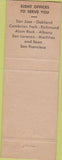 Matchbook Cover - Bank Oakland Albany Alum Rock Richmond CA