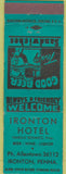 Matchbook Cover - Irontown Hotel PA