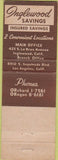 Matchbook Cover - Inglewood Savings Loan CA