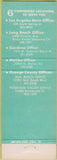 Matchbook Cover - Union Federal Savings Loan Long Beach Gardena CA