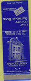 Matchbook Cover - Clay county National Bank Spencer IA