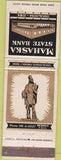 Matchbook Cover - Mahaska State Bank Askaloosa IA