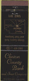 Matchbook Cover - Clinton County Bank Trust Indiana