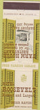 Matchbook Cover - Hotel Roosevelt Cedar Rapids IA