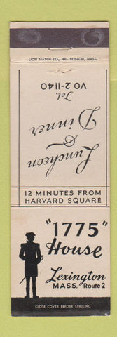 Matchbook Cover - 1775 House Lexington MA WEAR