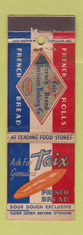 Matchbook Cover - Taix French Bread Pasadena Glendale CA WEAR