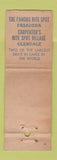 Matchbook Cover - Taix French Bread Pasadena Glendale CA WEAR