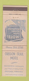 Matchbook Cover - Oregon Trail Motel Ogallala NE WEAR