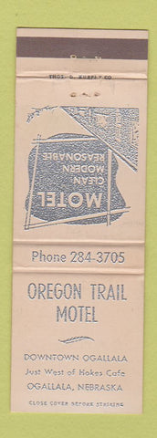 Matchbook Cover - Oregon Trail Motel Ogallala NE WEAR