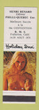 Matchbook Cover - RMS 1978 Fullerton CA Holiday Inn Phillu QC pinup