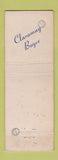 Matchbook Cover - Claramay's Resaturant Hazel Park MI WORN