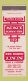 Matchbook Cover - Red Ranch Inn Sequim WA