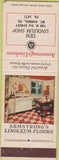 Matchbook Cover - Armstrong Linoleum Shop Mount Carmel PA